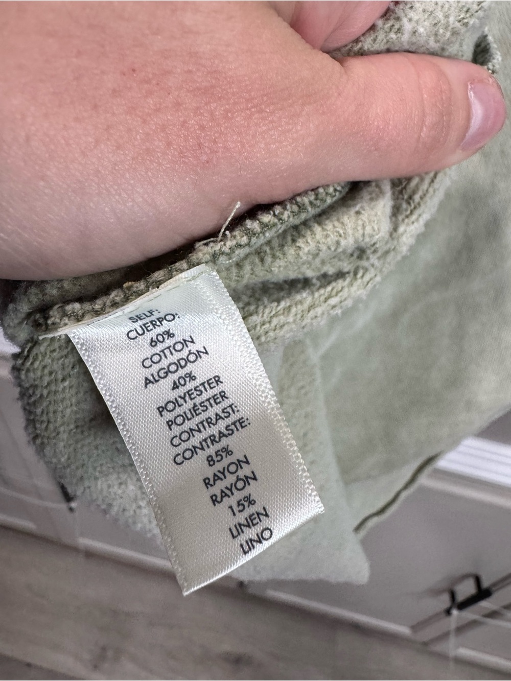 BKE Light Olive Green Half-Zip Pullover Sweatshirt - Picture 5 of 5
